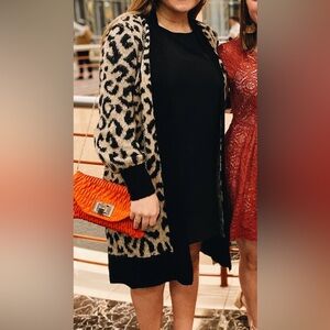 Leopard print duster